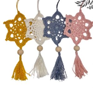 Mandala ou étoile porte-bonheur au crochet DIY