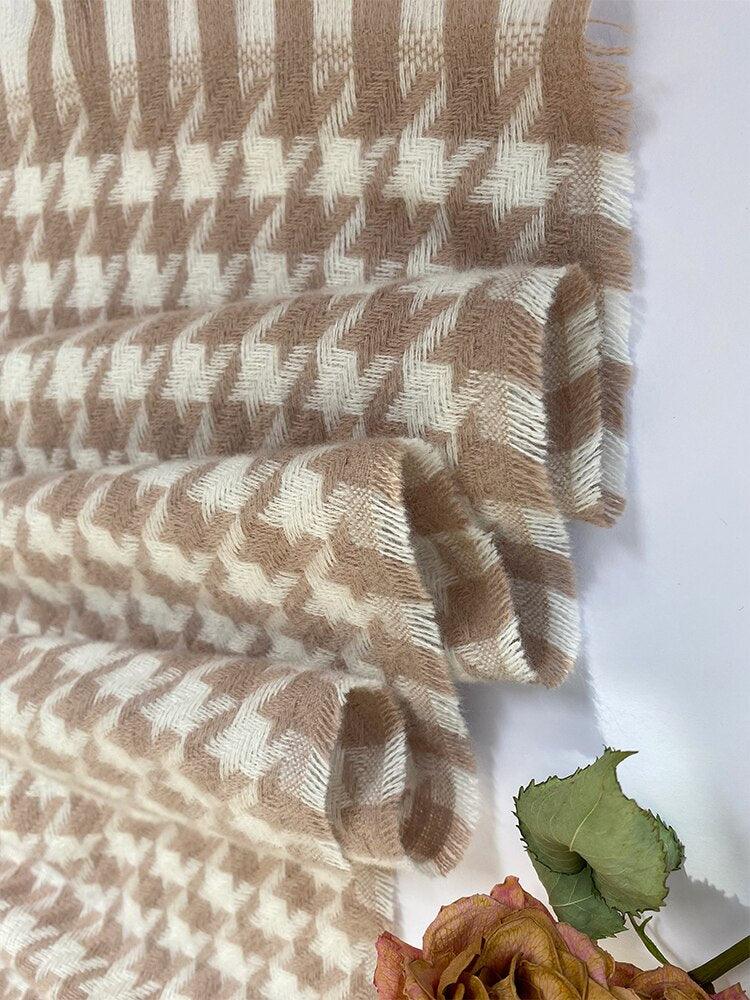 Écharpe bi-tons pied de poule – Image 9