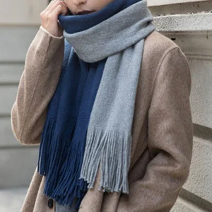 Écharpe bicolore chaude et douce