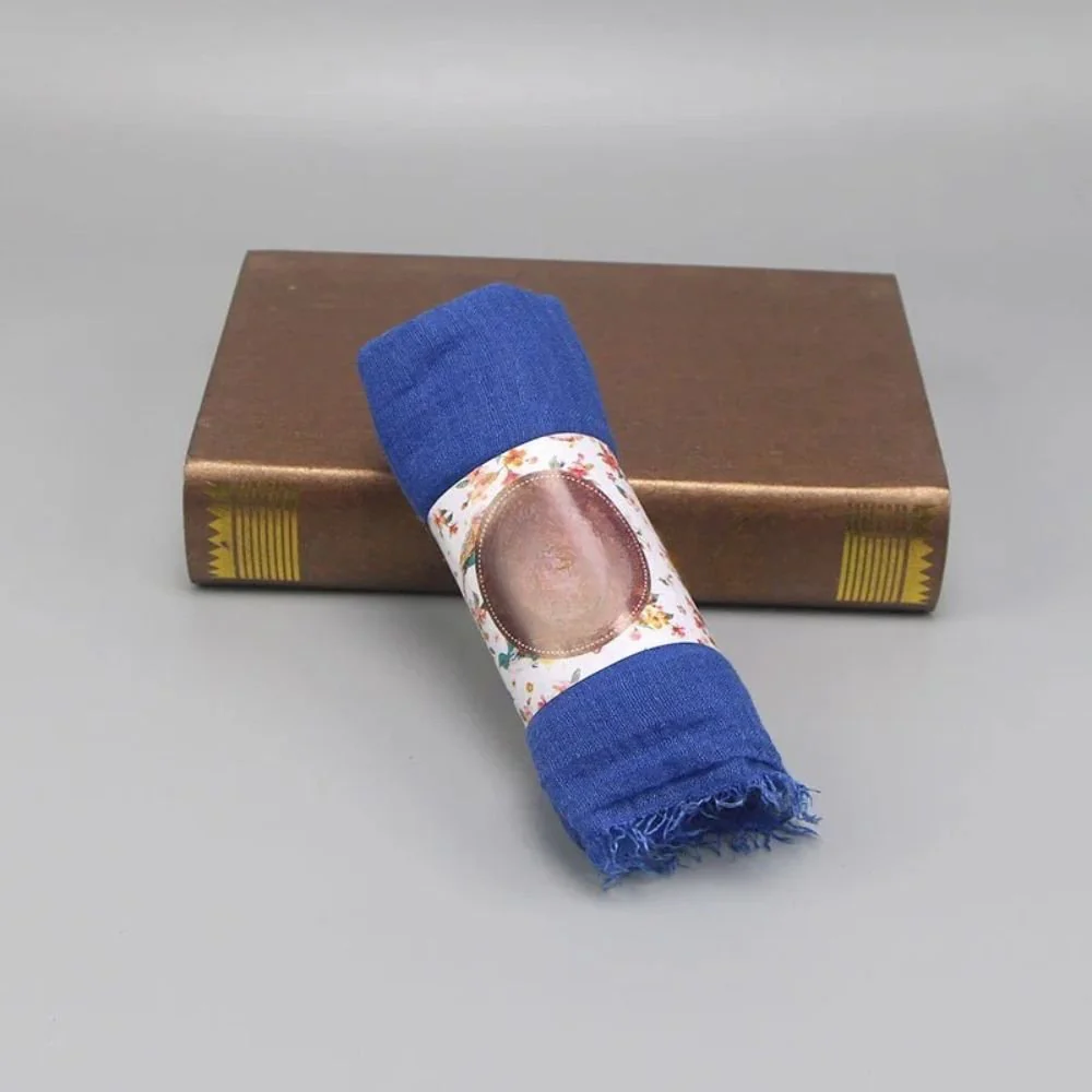 Écharpe en coton tissé multicolore à franges – Image 5