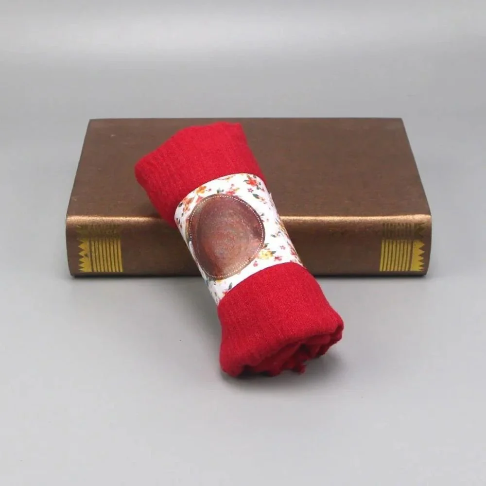 Écharpe en coton tissé multicolore à franges – Image 4