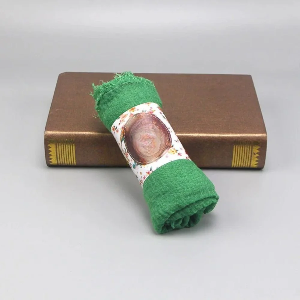 Écharpe en coton tissé multicolore à franges – Image 6