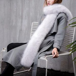 Écharpe en fausse fourrure de renard