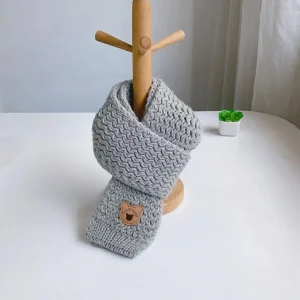 Écharpe Enfant avec Ourson Brodé