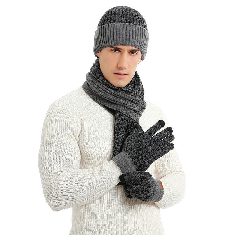 Ensemble 3 en 1 pour homme : Bonnet, Écharpe, Gants – Image 7