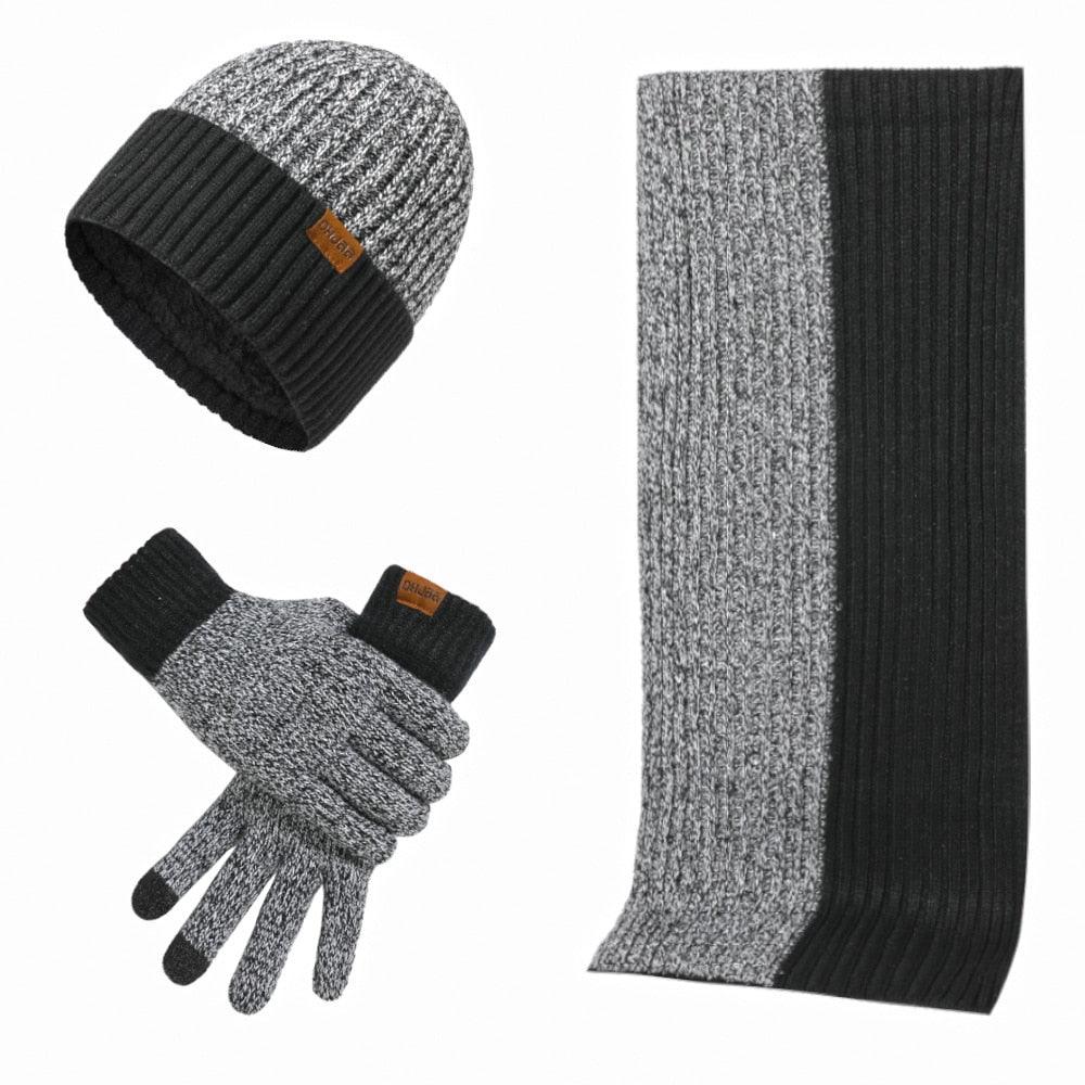 Ensemble 3 en 1 pour homme : Bonnet, Écharpe, Gants – Image 5