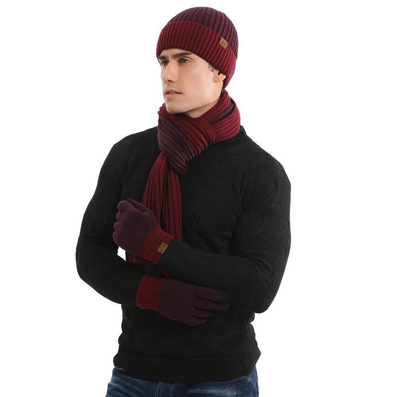 Ensemble 3 en 1 pour homme : Bonnet, Écharpe, Gants – Image 8