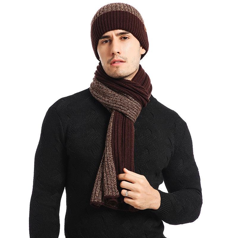 Ensemble 3 en 1 pour homme : Bonnet, Écharpe, Gants – Image 3