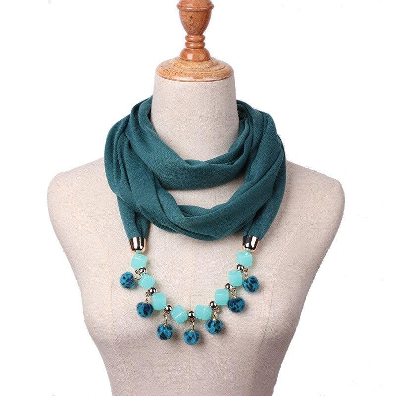 Foulard bijoux avec perles multiple au touché doux – Image 2