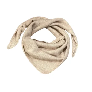 Foulard écru en laine & cachemire