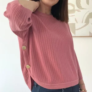 Alizée - Pull framboise