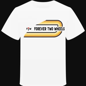 T-shirt "FTW Forever Two Wheels" Jaune/Orange