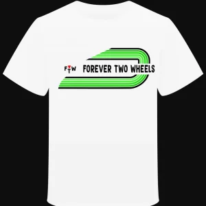 T-shirt "FTW Forever Two Wheels" Vert / Green