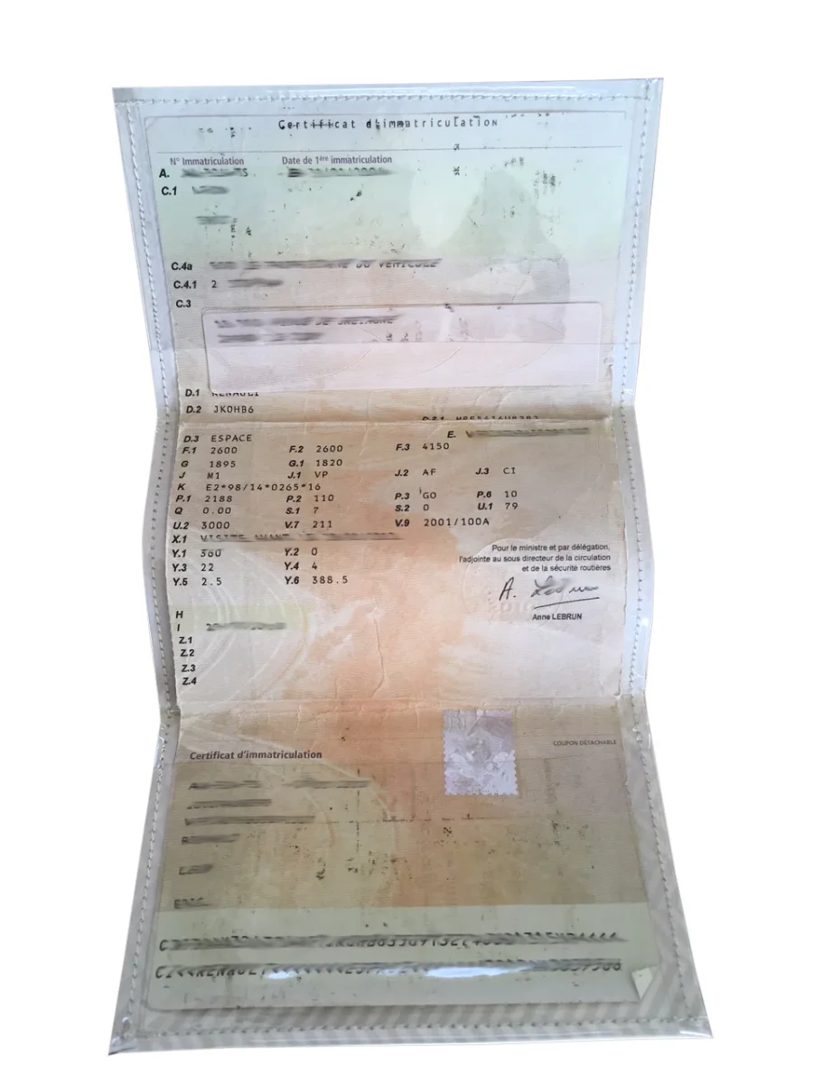 Porte Carte Grise Van Rose – Image 4