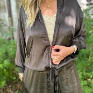 Bombers satiné choco