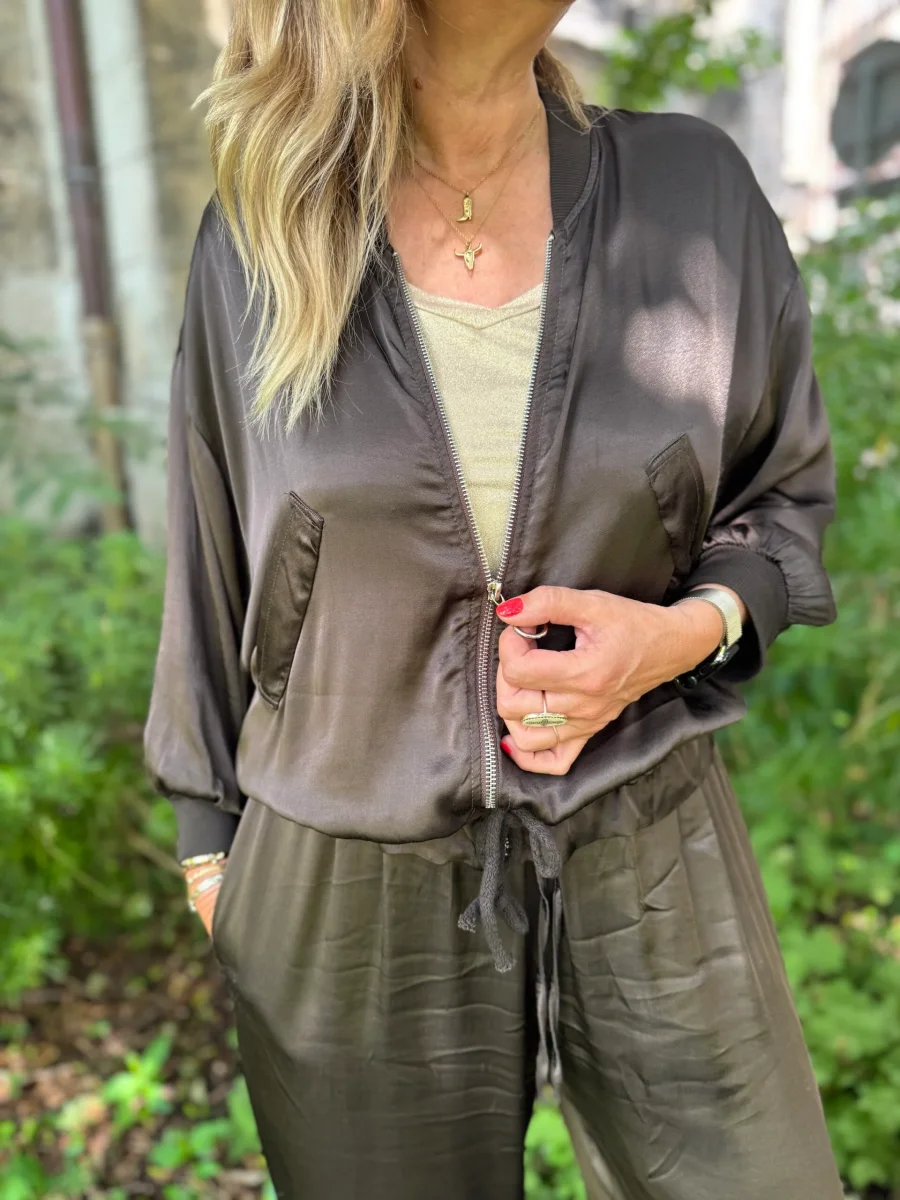 Bombers satiné choco