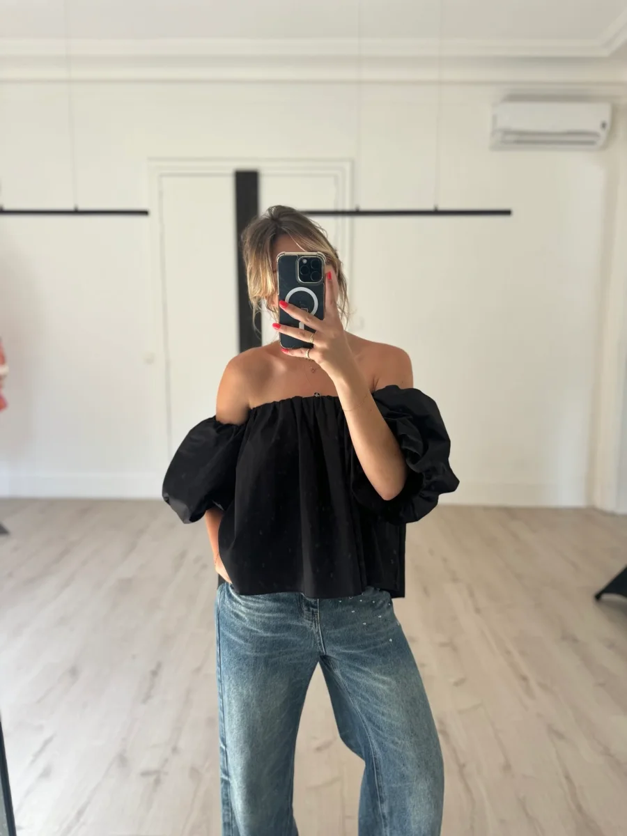 Bustier "NINON" noir – Image 2