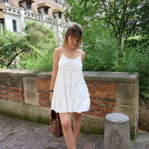 Robe blanche patineuse