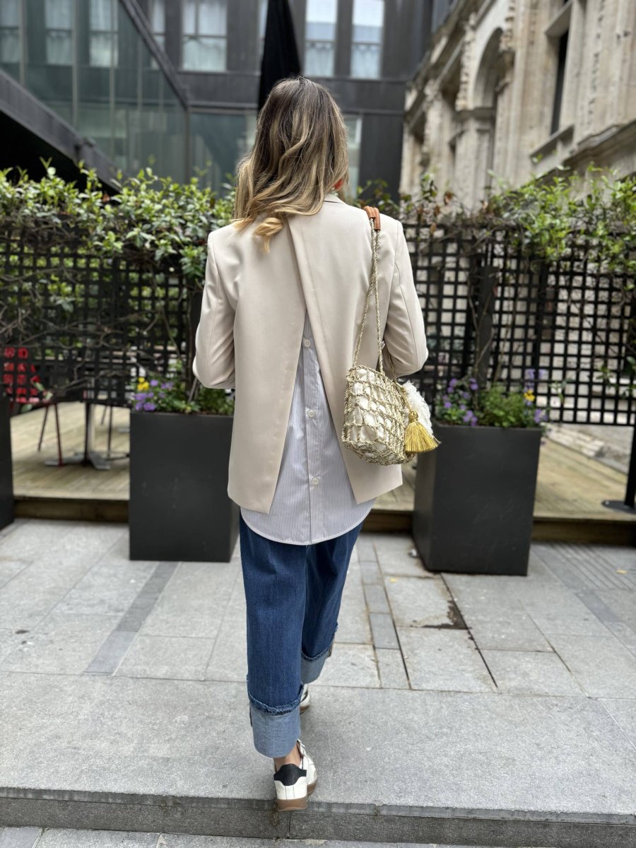 Veste chemise beige « impérial »
