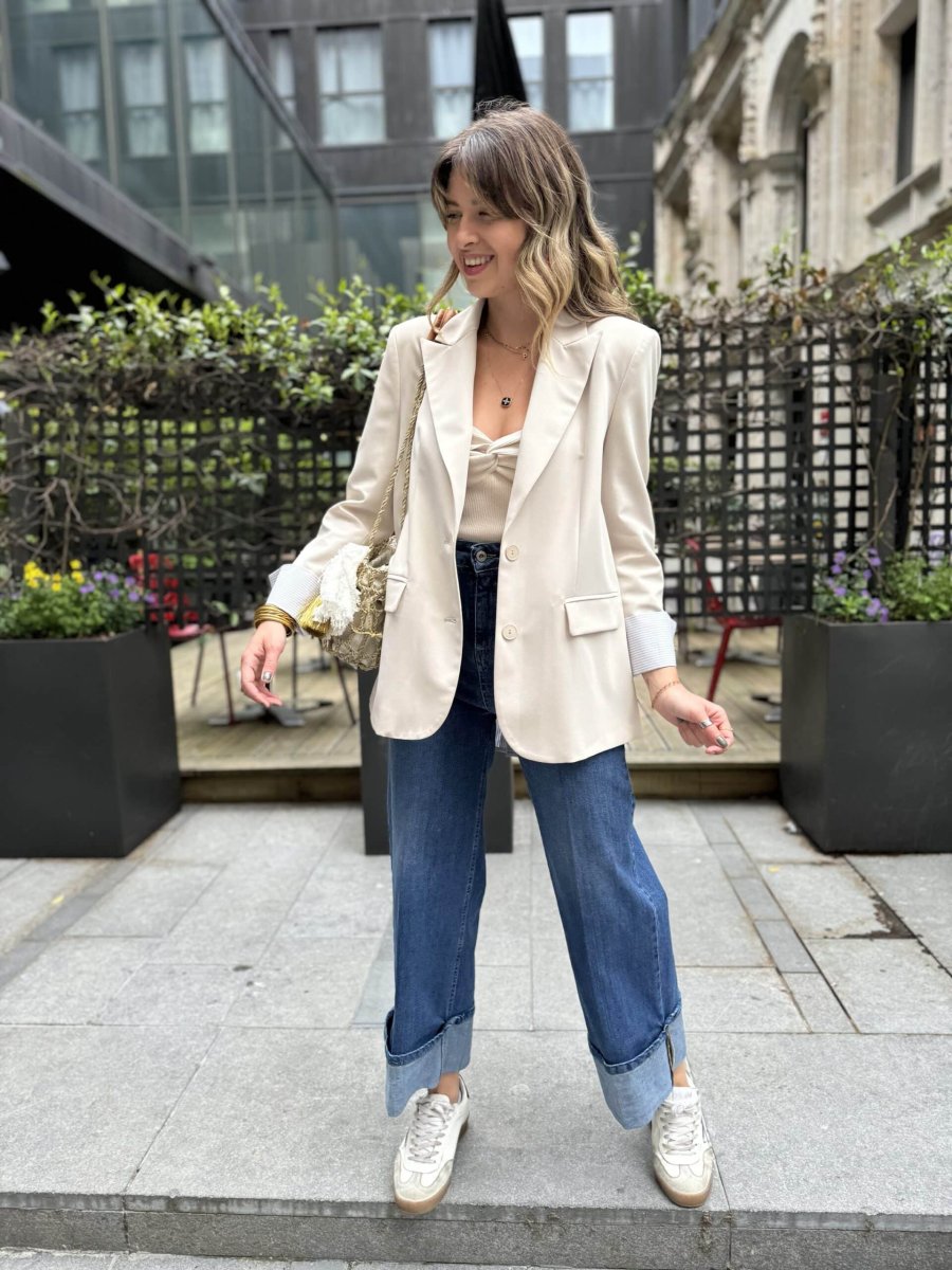 Veste chemise beige « impérial » – Image 3