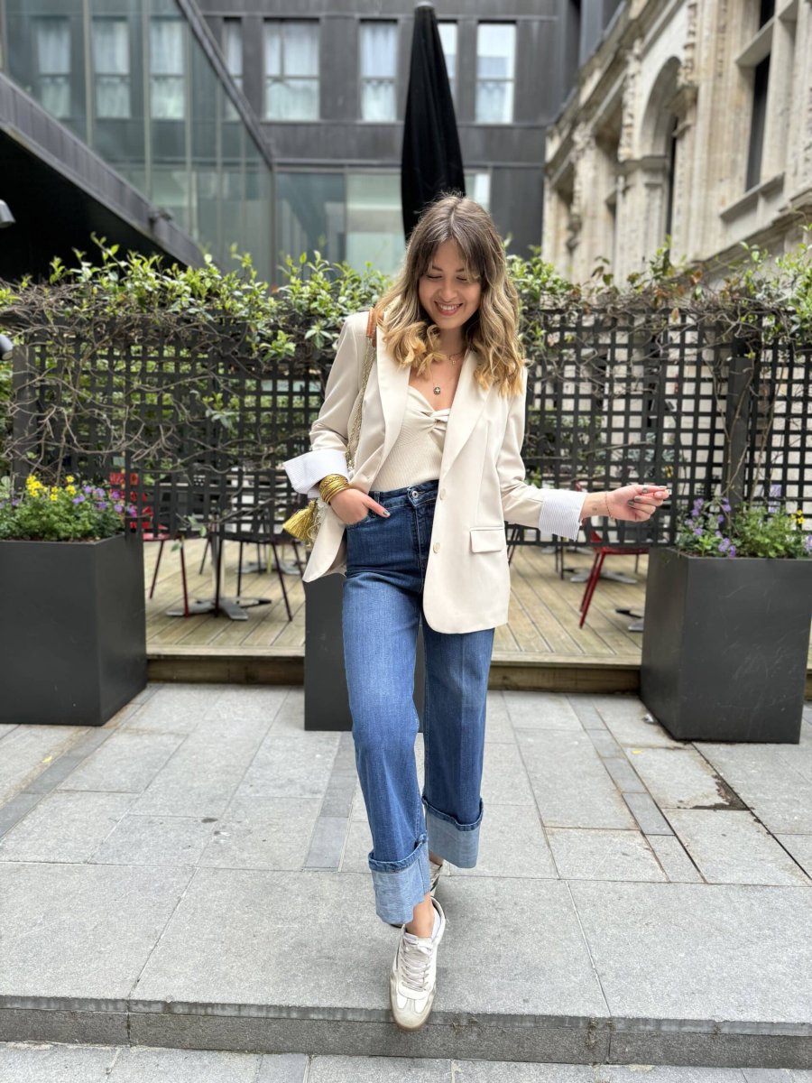 Veste chemise beige « impérial » – Image 4