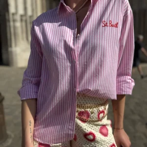 Chemise « St. Barth » rose