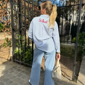 Chemise « St. Barth » bleue