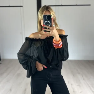 blouse noire "sand" (8687T)