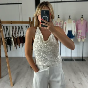 débardeur top "sila" écru