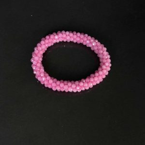 Bracelet élastique rose fuchsia