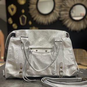 Grand sac MIA argenté