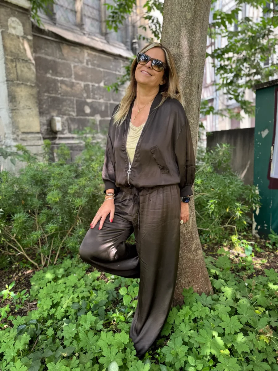 Bombers satiné choco – Image 3