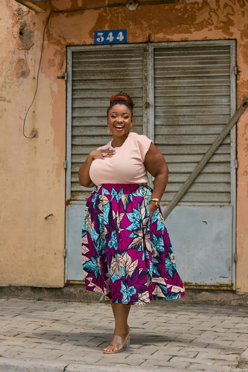 Jupe Loréna - Longueur MIDI – Image 2