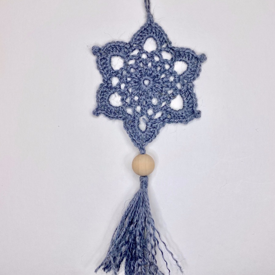 Mandala ou étoile porte-bonheur au crochet DIY – Image 4