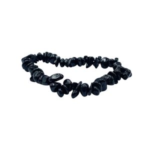 Bracelet tourmaline noire baroque