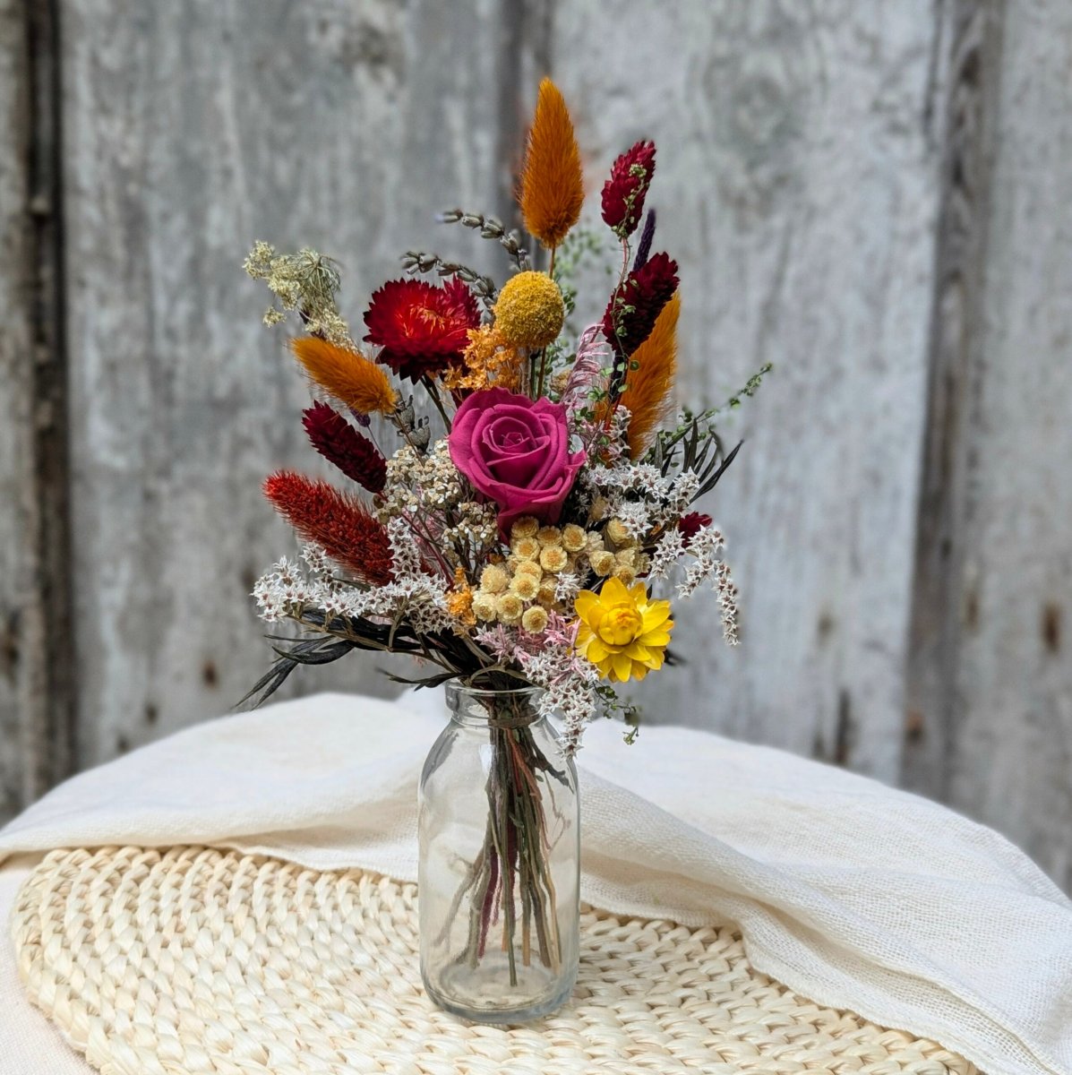 Petit bouquet de fleurs séchées aux couleurs automnales, Ginger – Image 5