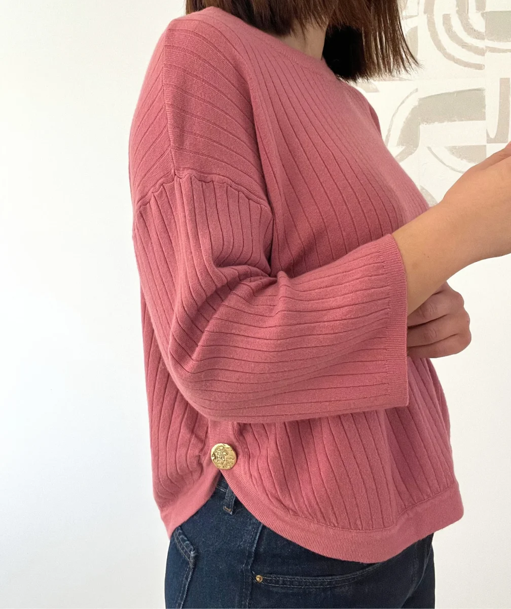 Alizée - Pull framboise – Image 3