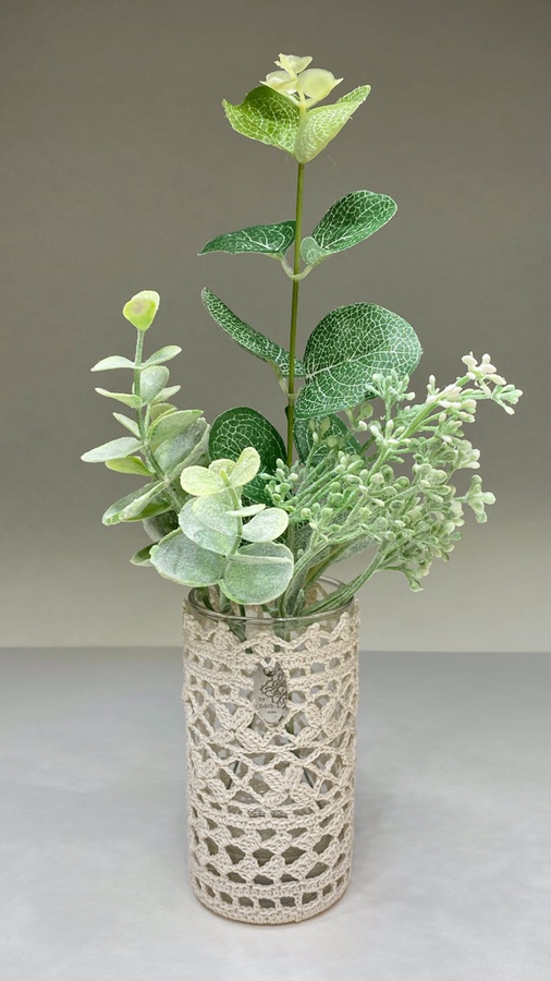 Petit vase à poser en dentelle au crochet – Image 6