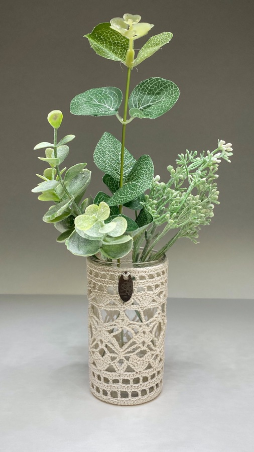 Petit vase à poser en dentelle au crochet – Image 7