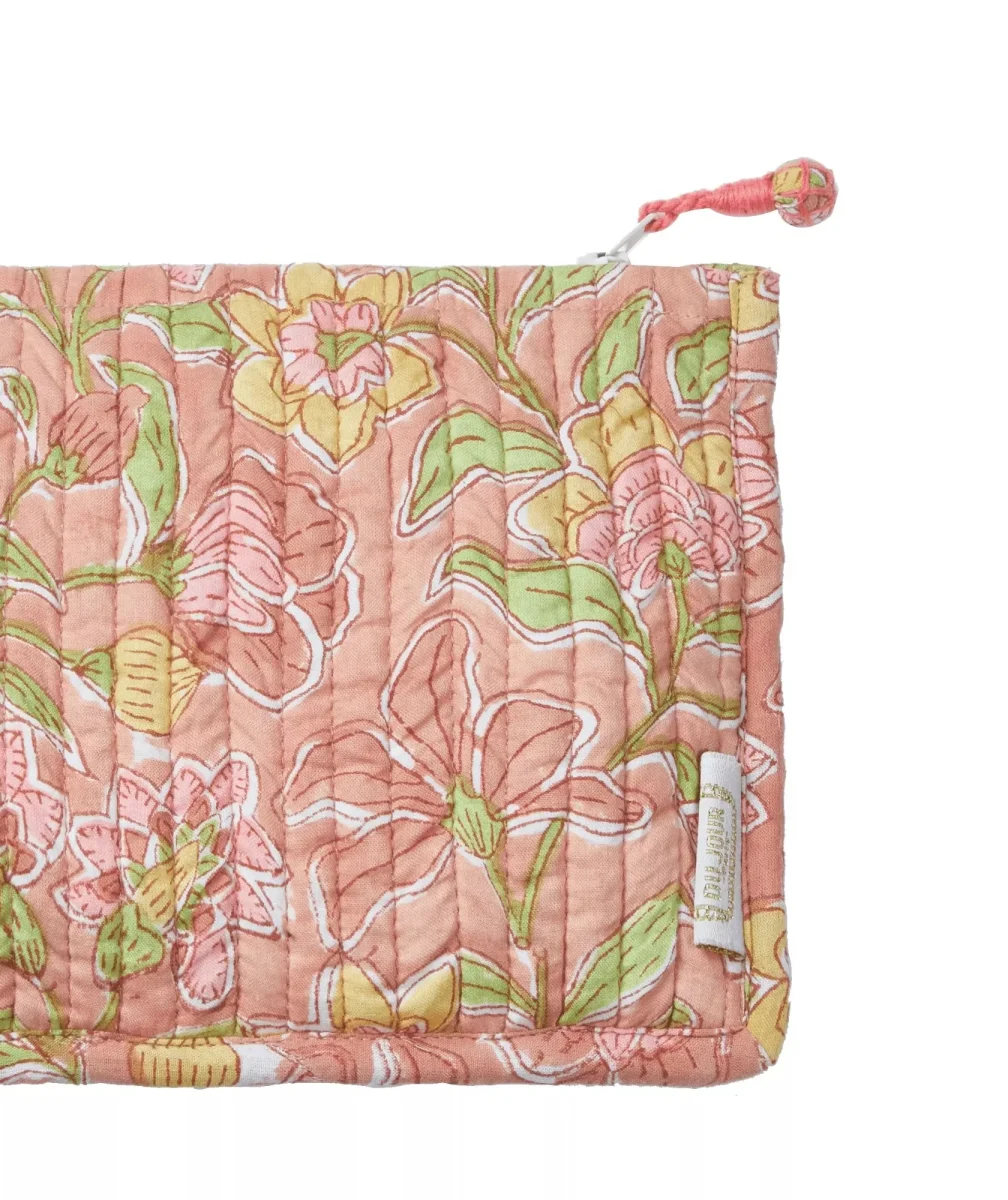 Pochette rose fleuries – Image 3