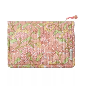 Pochette rose fleuries