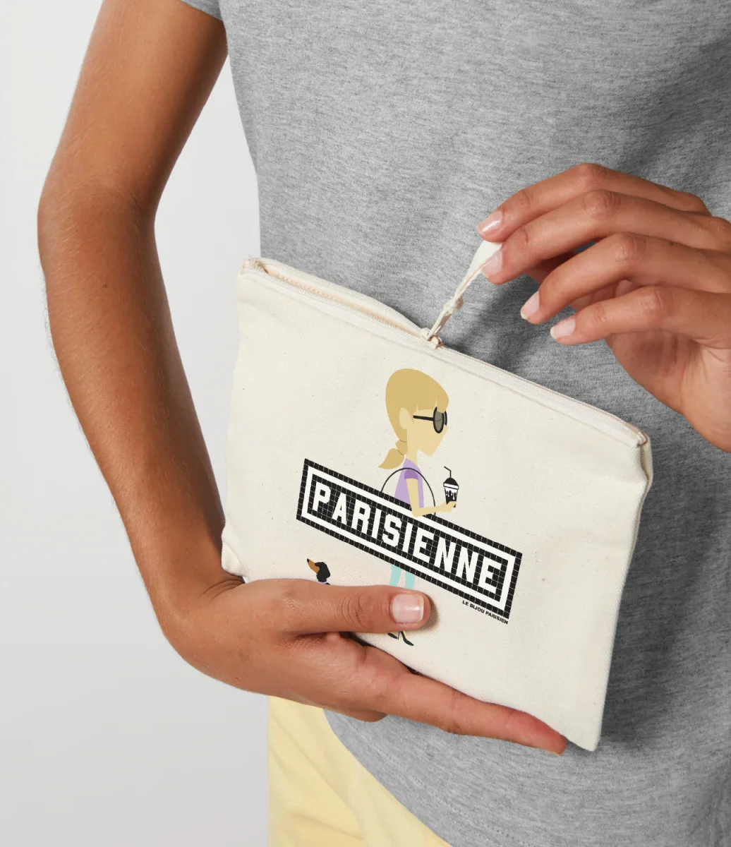 POCHETTE IMPRIMÉE - PARISIENNE TECKEL - ÉCRU – Image 3