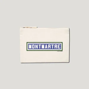 POCHETTE IMPRIMÉE - MONTMARTRE - ÉCRU