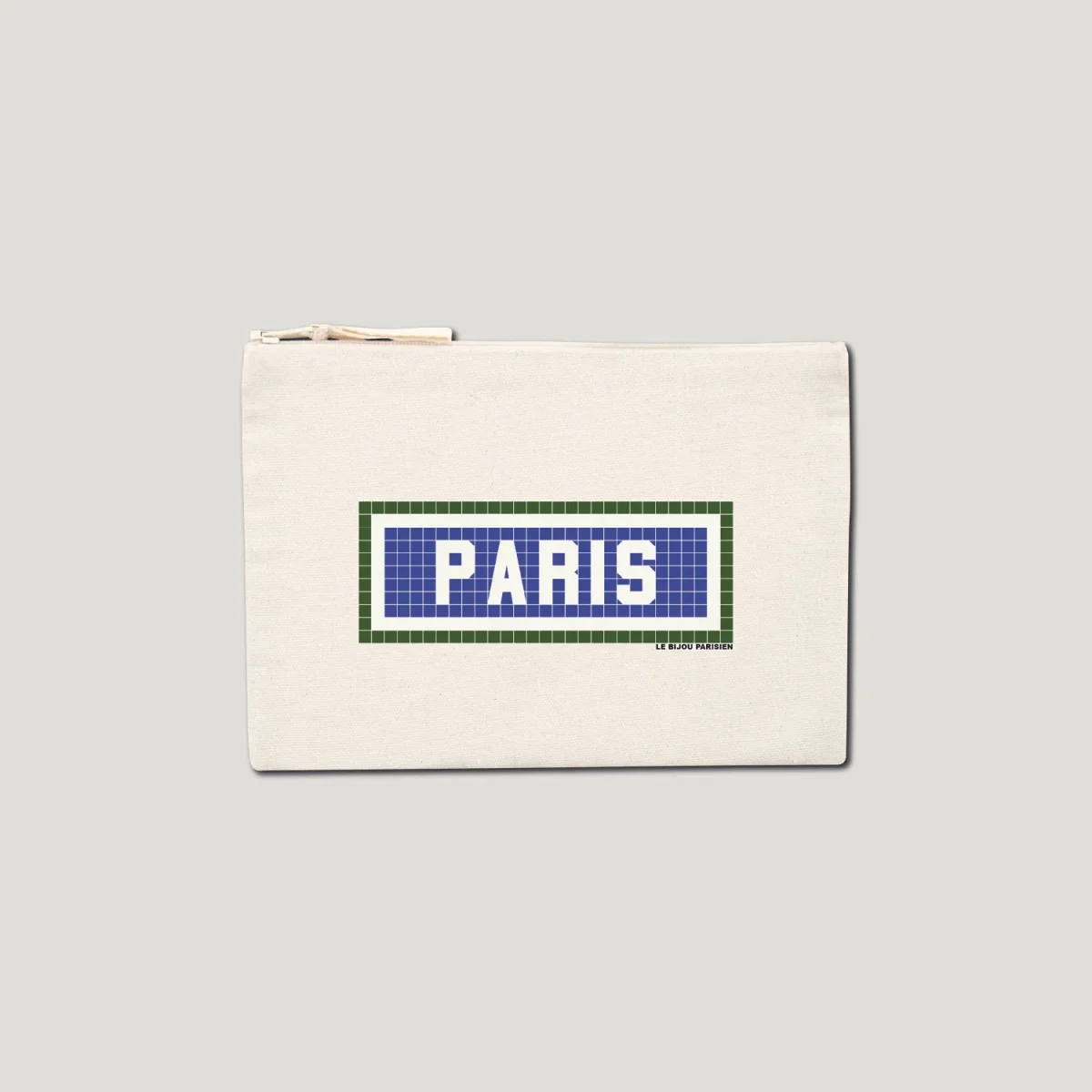 POCHETTE IMPRIMÉE - PARIS - ÉCRU