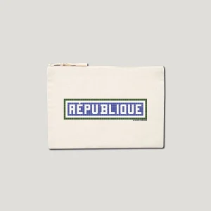 POCHETTE IMPRIMÉE - RÉPUBLIQUE - ÉCRU