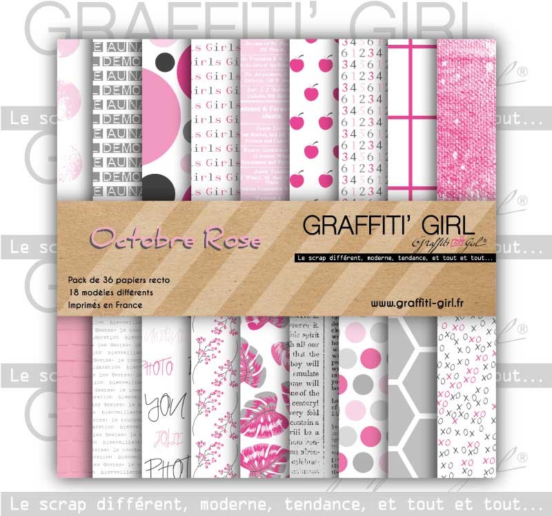 Bloc papiers 15×15 Octobre Rose – Image 2