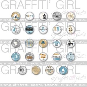 Badges calendrier de l&rsquo;avent Nuit d&rsquo;Hiver