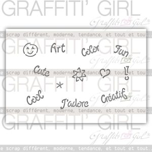 Pochoir Mots en vrac