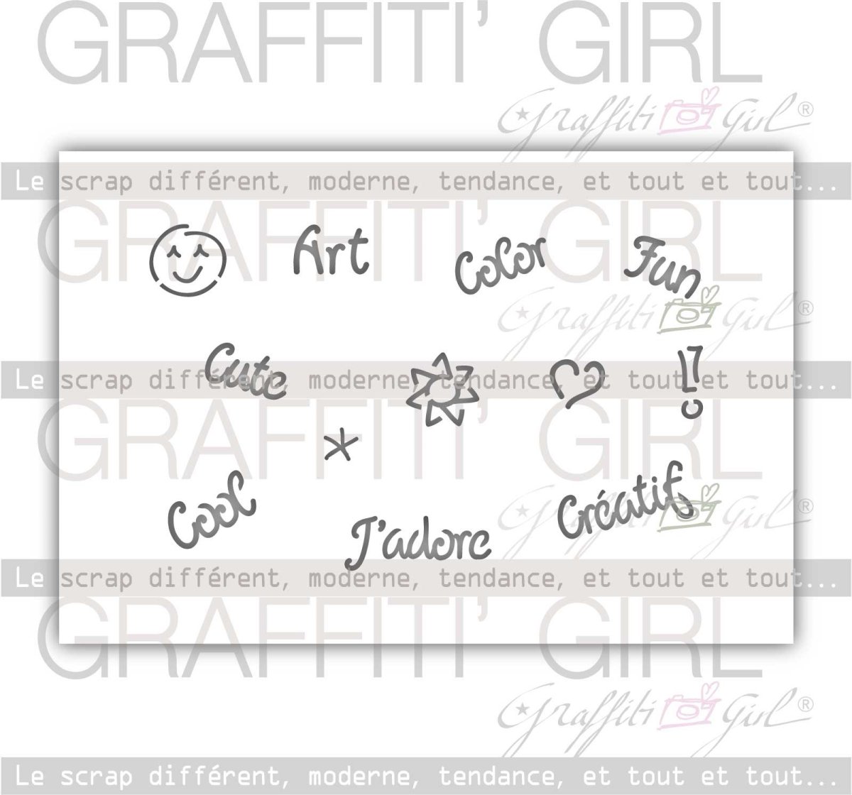 Pochoir Mots en vrac – Image 2