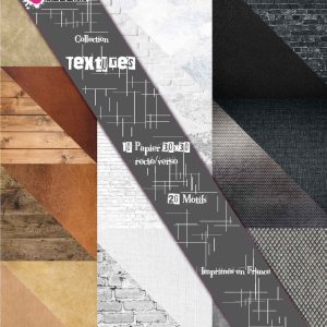 Lot de 10 papiers 30×30 Textures
